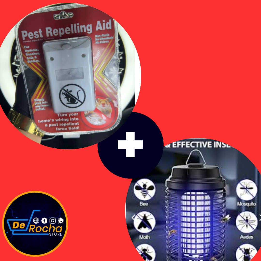 combo ridex x3+lampara zancudos